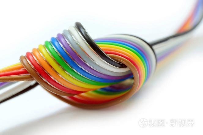 多彩的扁平电缆